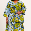 Sunflower Heritage Set (Dress + Matching Bag + Headwrap)