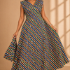 Mosaic Flow Maxi Dress (With Matching Piece)