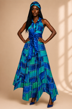 Ocean Luxe Belted Dress