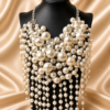 Pearl Fringe Statement Necklace