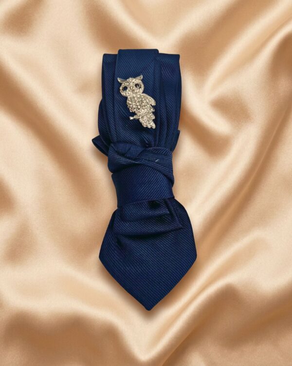 Midnight Owl Statement Tie