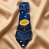Denim Bloom Statement Tie