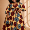 Heritage Print Wrap Dress