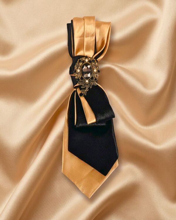 Luxe Noir Gold Statement Tie