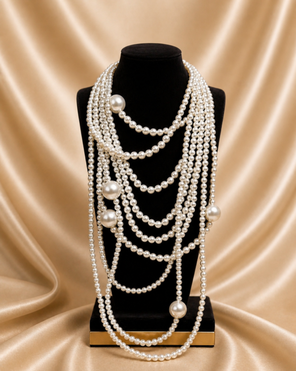 Luxe Pearl Drape Necklace